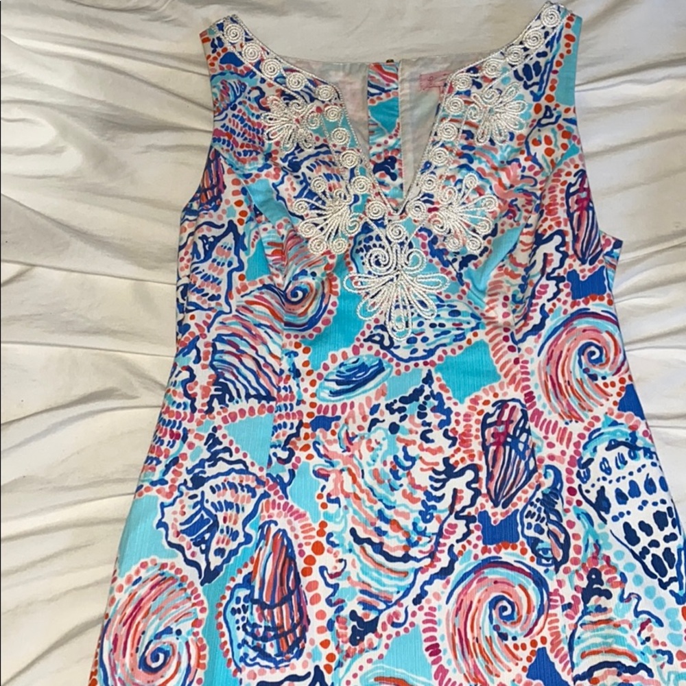 lilly pulitzer “shell me about it” shift dress
